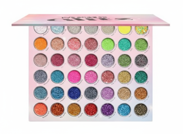 PALETA DE GLITTER MEGA GLITZ PRESSED GLITTER PALETTE - KARA BEAUTY